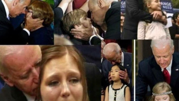 The touchy feely allegations circle back around to Biden