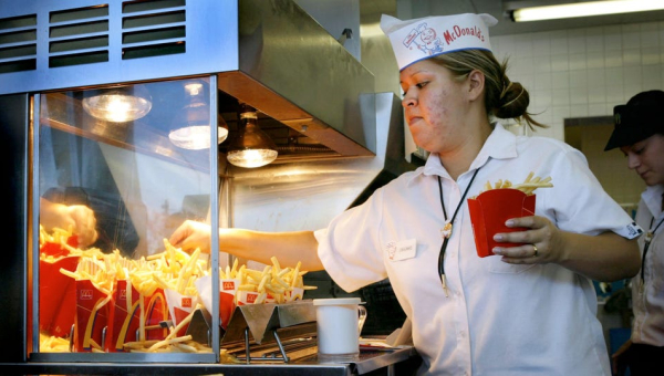 California $22/hr min wage for fast food.