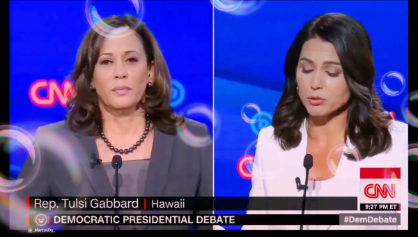 Poor Kamala Sent to Kid's Table