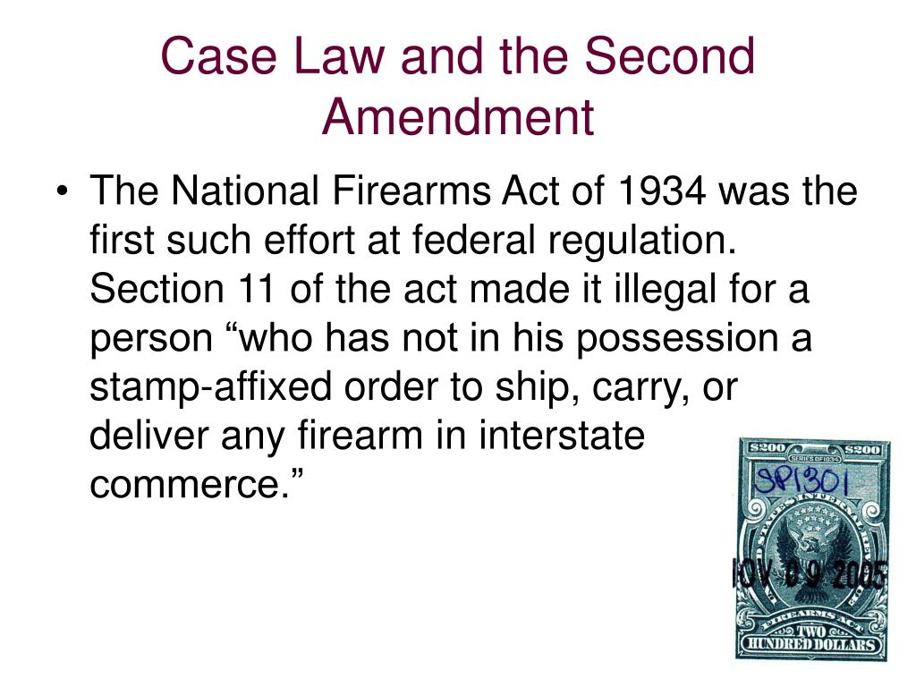 Act Introduced to Repeal the National Firearms Act of 1934